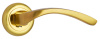 Комплект ручек ПАРМА ITAROS на круглой розетке матовое золото/золото SG/GP