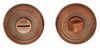 Завертка сантехническая ITAROS на круглой розетке старая медь АС