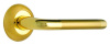Комплект ручек ФЕРРАРА ITAROS PREMIUM ручка на круглой розетке матовое золото/золото SG/GP