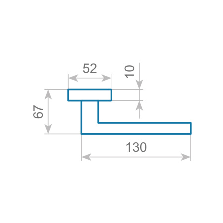 Комплект ручек ФЛОРЕНЦИЯ ITAROS PREMIUM ручка на квадратной розетке белый никель/хром SN/CP