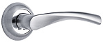 Комплект ручек МЕССИНА ITAROS PREMIUM ручка на круглой розетке белый никель/хром SN/CP