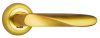 Комплект ручек БОЛЬЦАНО ITAROS на круглой розетке матовое золото/золото SG/GP