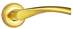 Комплект ручек МЕССИНА ITAROS PLUS на круглой розетке матовое золото/золото SG/GP