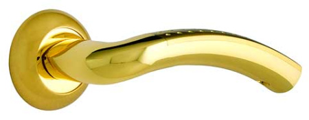 Комплект ручек РИМ ITAROS PREMIUM ручка на круглой розетке матовое золото/золото SG/GP