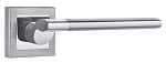 Комплект ручек ЛИГУРИЯ ITAROS PREMIUM PLUS ручка на квадратной розетке белый никель/хром SN/CP