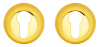 Накладка на цилиндр ITAROS на круглой розетке матовое золото/золото SG/GP