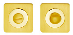 Завертка сантехническая ITAROS PREMIUM на квадратной розетке матовое золото/золото SG/GP