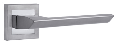 Комплект ручек АОСТА ITAROS PREMIUM PLUS ручка на квадратной розетке белый никель/хром SN/CP