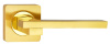 Комплект ручек САН-РЕМО ITAROS PREMIUM ручка на квадратной розетке матовое золото/золото SG/GP