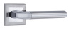 Комплект ручек ВИЧЕНЦА ITAROS PREMIUM ручка на квадратной розетке белый никель/хром SN/CP