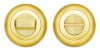 Завертка сантехническая ITAROS на круглой розетке матовое золото/золото SG/GP