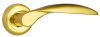 Комплект ручек КАТАНИЯ ITAROS на круглой розетке матовое золото/золото SG/GP