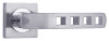 Комплект ручек ЛИНОЗА ITAROS PREMIUM ручка на квадратной розетке белый никель/хром SN/CP