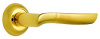 Комплект ручек ГЕНУЯ ITAROS PREMIUM ручка на круглой розетке матовое золото/золото SG/GP