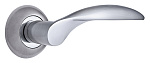 Комплект ручек МОНЦА ITAROS PREMIUM ручка на круглой розетке белый никель/хром SN/CP