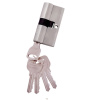 Цилиндр ITAROS латунный 60 мм ключ-ключ 60мм белый никель SN
