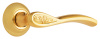 Комплект ручек ПЬЕМОНТ ITAROS PREMIUM ручка на круглой розетке матовое золото/золото SG/GP