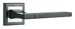 Комплект ручек РАГУЗА ITAROS PREMIUM PLUS ручка на квадратной розетке графит/хром GR/CP