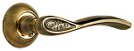 Комплект ручек ПАДУЯ ITAROS PREMIUM PLUS ручка на круглой розетке старая бронза/золото АВ/GP